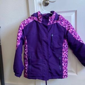 Girls winter jacket with hood